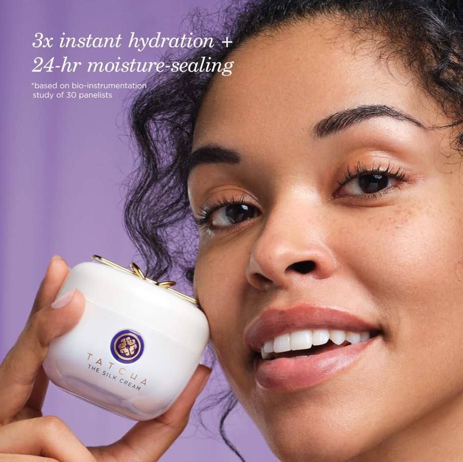 TATCHA Hadasei-3 botanical trio display for radiance-supporting benefits