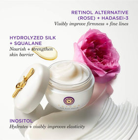 TATCHA cream in nighttime skincare scene for restorative evening use