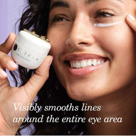 TATCHA balm warmed on fingertip ready for smooth, gentle application