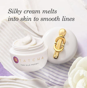 TATCHA melting balm close-up texture revealing silky, hydrating formula