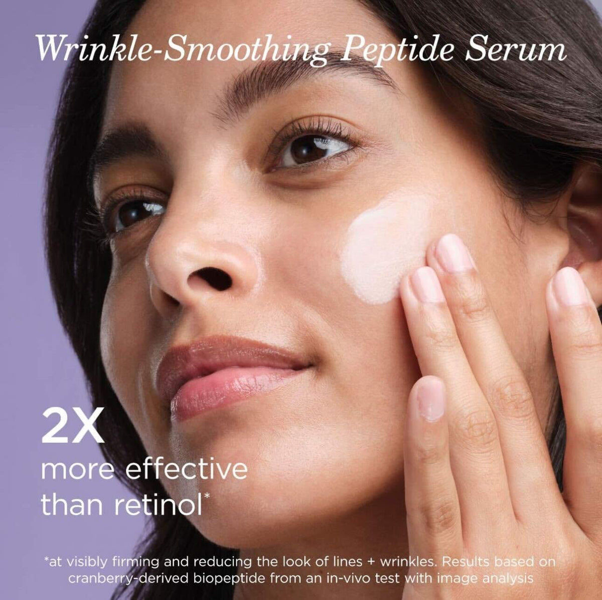 TATCHA pipette dispensing serum with a drop forming, illustrates controlled application benefit