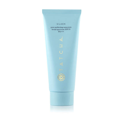 TATCHA front packaging showing SPF 35 and matte finish benefits