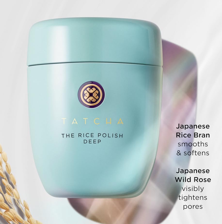 TATCHA product beside ruler showing 2.1 oz scale for size reference benefit: travel-friendly