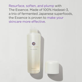 TATCHA bottle close-up highlighting cap and finish, illustrating quality and easy dispensing