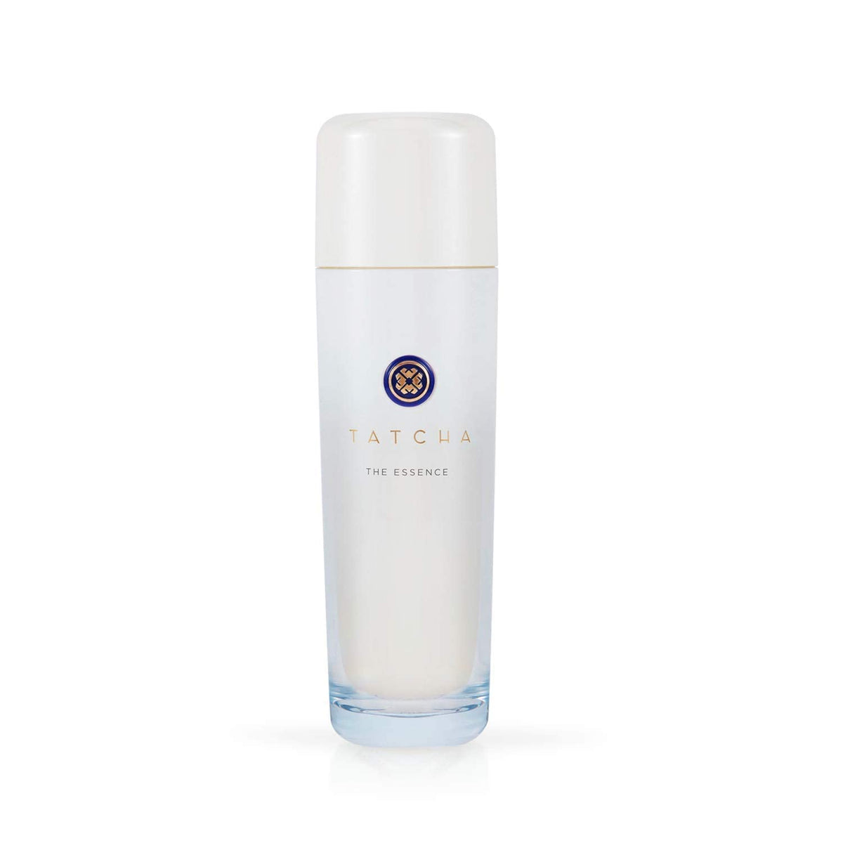 TATCHA The Essence front packaging showing sleek bottle and branding, promoting elegant hydration