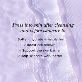 TATCHA product label detail with ingredients, spotlighting Hadasei-3 fermented blend