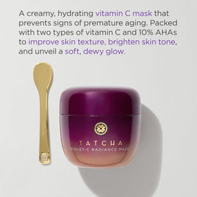 TATCHA creamy mask texture spread showing smooth application and hydration