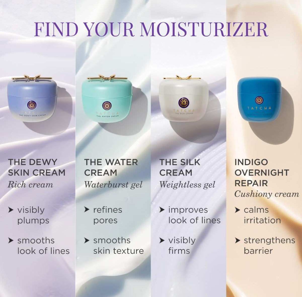 TATCHA water cream in a bathroom lifestyle setting for everyday skincare routine