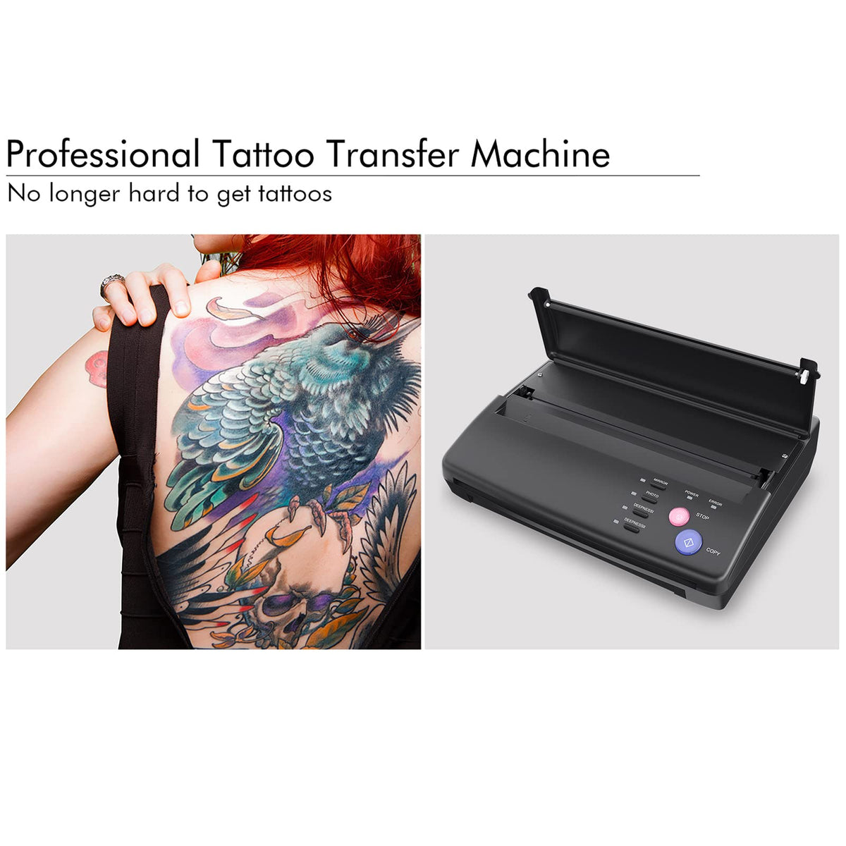 TATELF printed stencil on transfer paper demonstrating crisp line transfer