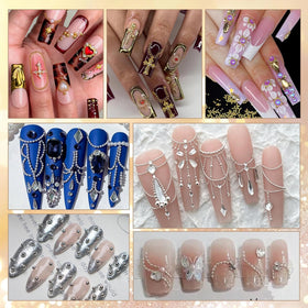 Tatiwoo beads embedded in resin craft showing metallic decoration versatility