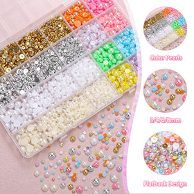 tatiwoo mixed gold silver white beige AB pearls offering color variety