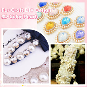 Tatiwoo pearls decorating shoes and a bag highlighting accessory enhancement and sparkle