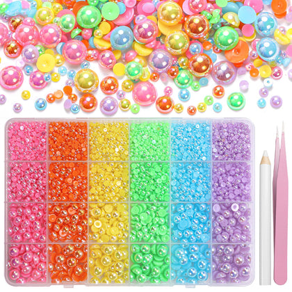 Tatiwoo front view boxed pearls showing colors and compartments for easy selection