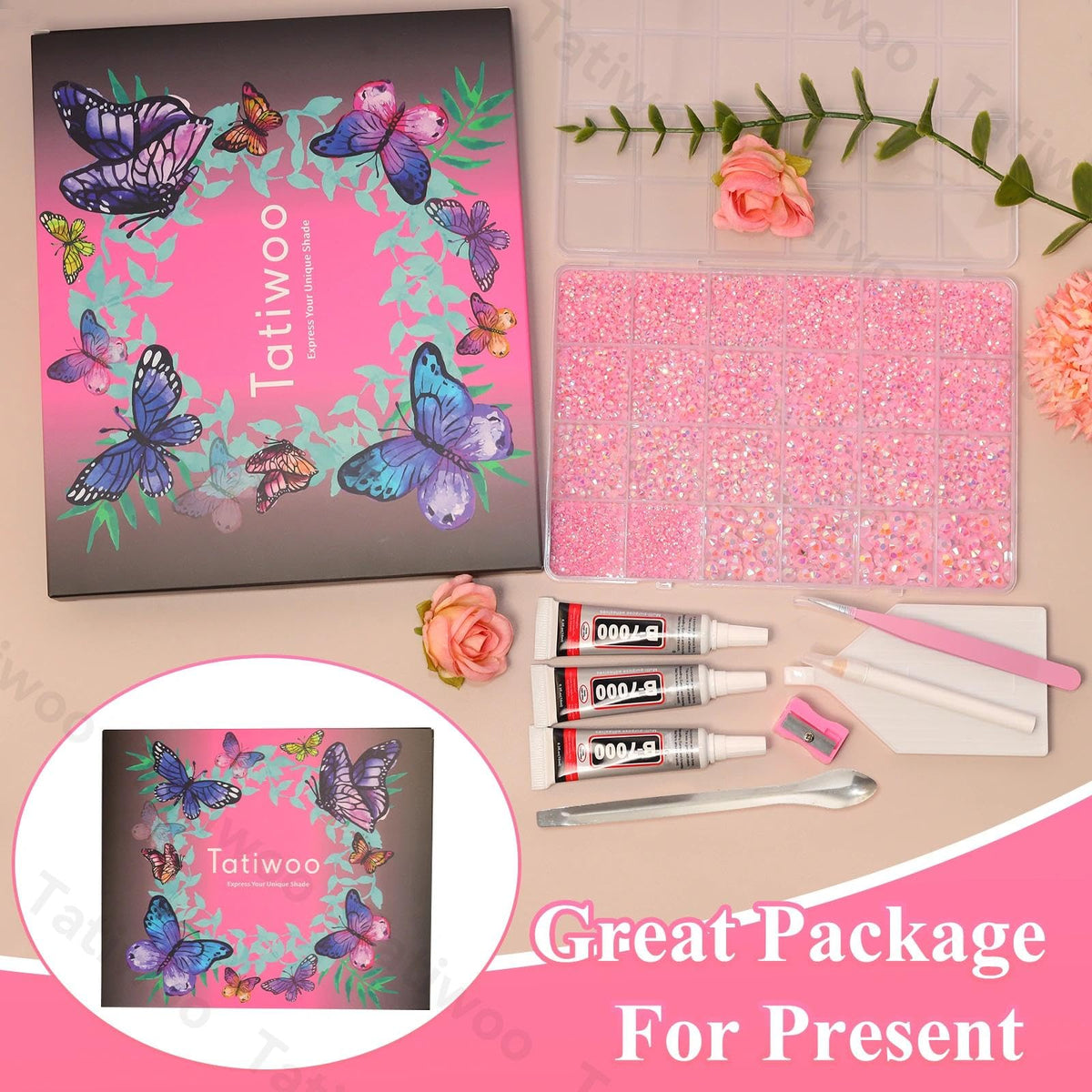 Tatiwoo organized box layout arranged for quick use and time-saving benefit