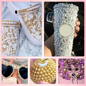 Tatiwoo pearls on fabric embellishment adding pearlescent detail and elegance to garments