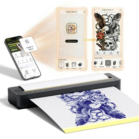 TATTMUSE front view of printer showing compact design and quick setup benefit