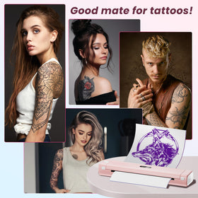 TATTMUSE packed in artist bag on table, ideal for portable tattoo setups
