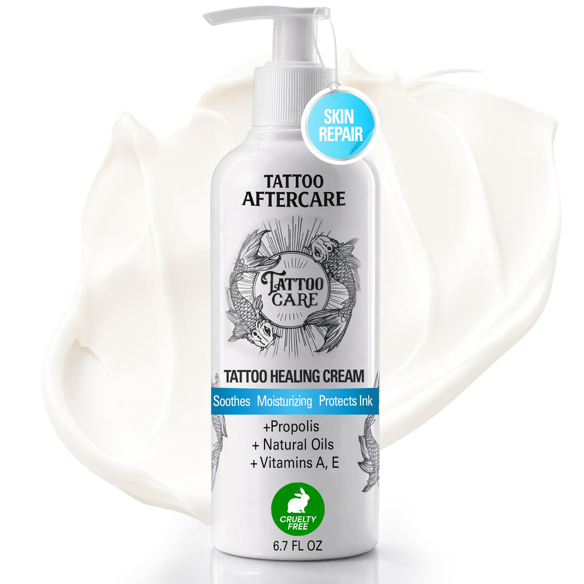 Tattoo Care front packaging showing product and clear branding benefit hydration