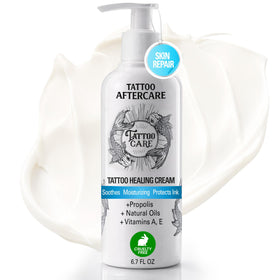Tattoo Care front packaging showing product and clear branding benefit hydration