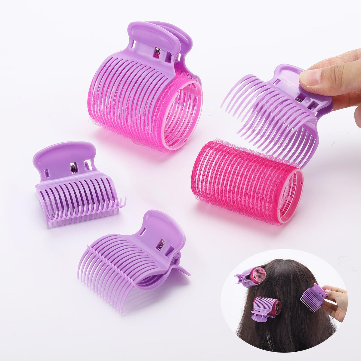 Tbestmax clips used on styled hair offering tidy sectioning benefit