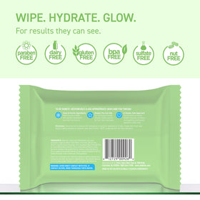 TBH close-up texture of moist wipe showing soft fibers for gentle cleanse