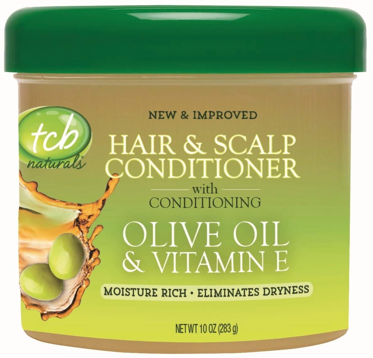 Tcb 10 oz jar front label showing product name and clean packaging benefit