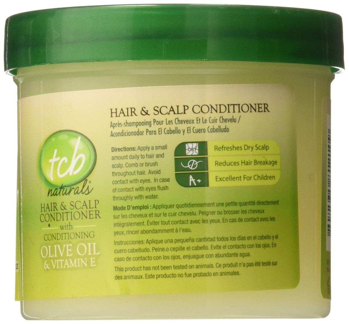 TCB Naturals creamy conditioner texture close-up demonstrating moisturizing glide