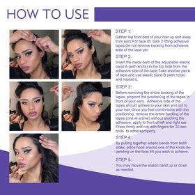 TDZLDM step-by-step application on cheek illustrating quick, non-surgical lift