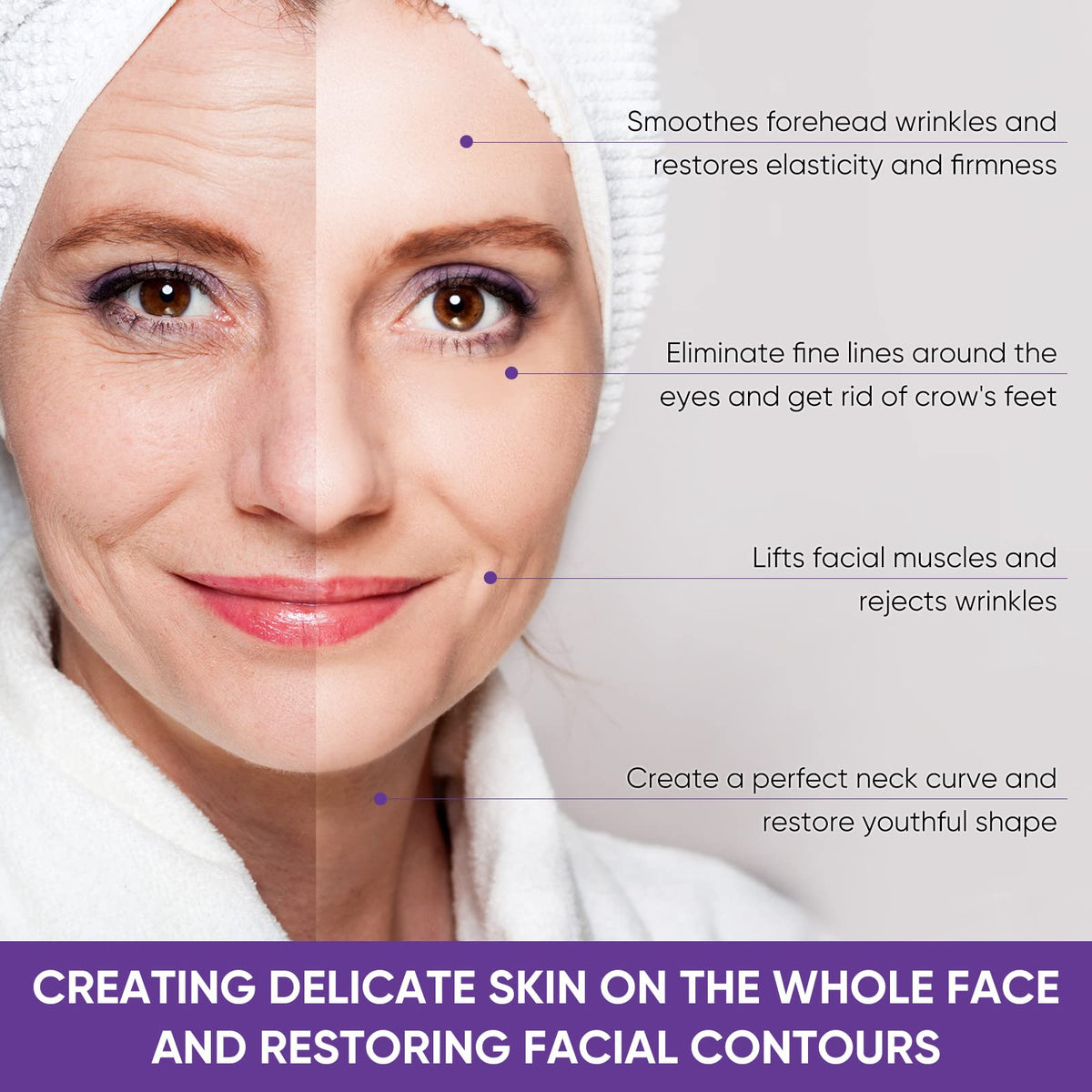 TDZLDM before and after cheek area demonstrating smoother look