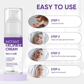 TDZLDM ingredient label highlighting hyaluronic acid and vitamin E