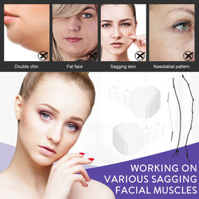 TDZLDM under-chin tape in use reducing double chin appearance instantly