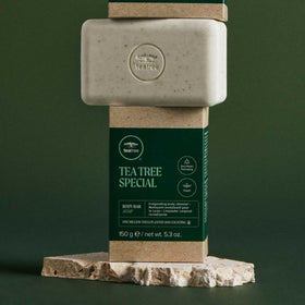 Tea Tree bar producing rich lather for deep cleansing