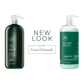 Tea Tree conditioner texture closeup illustrating smoothness and easy detangling benefits