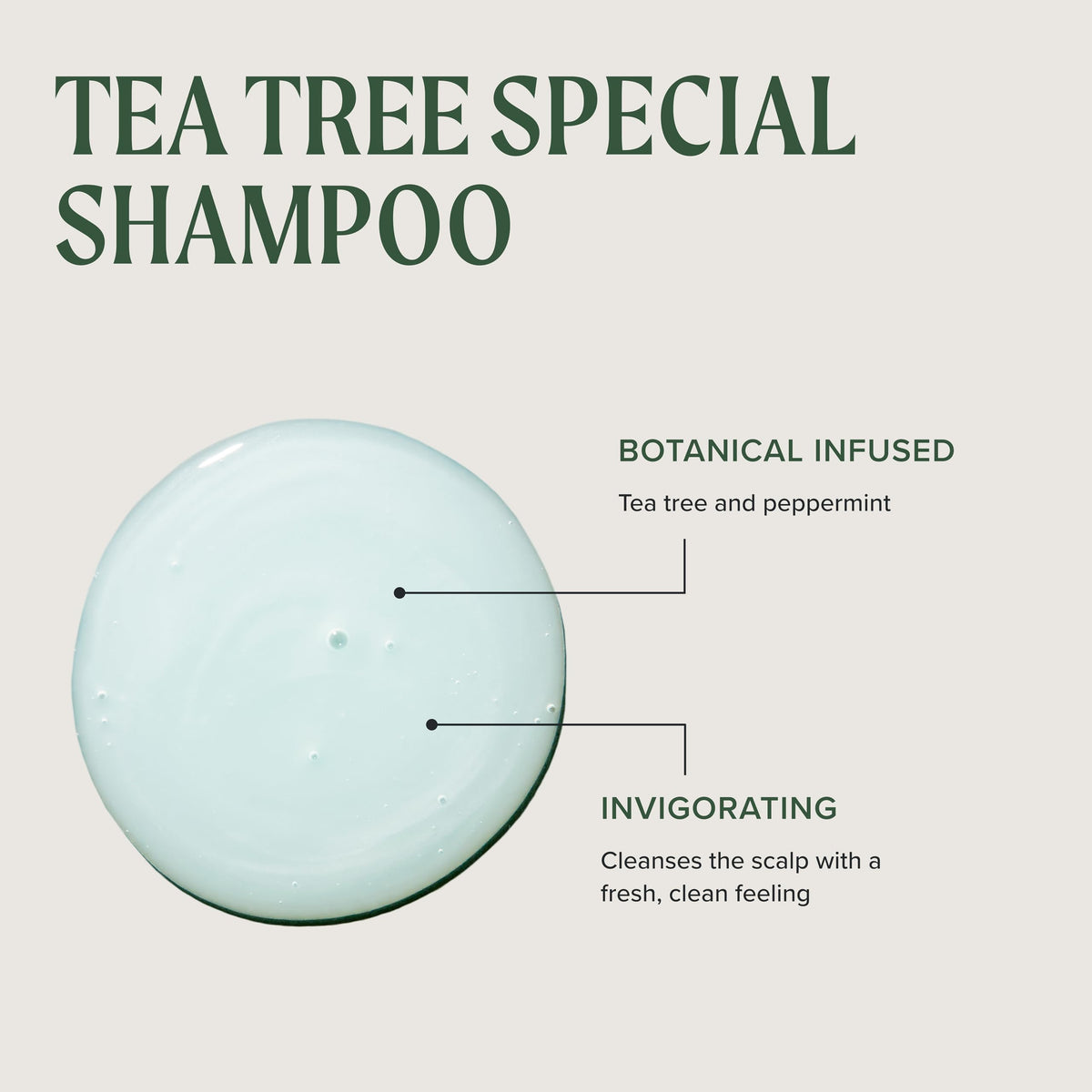Tea Tree in-shower lifestyle image illustrating invigorating tingle and daily refresh