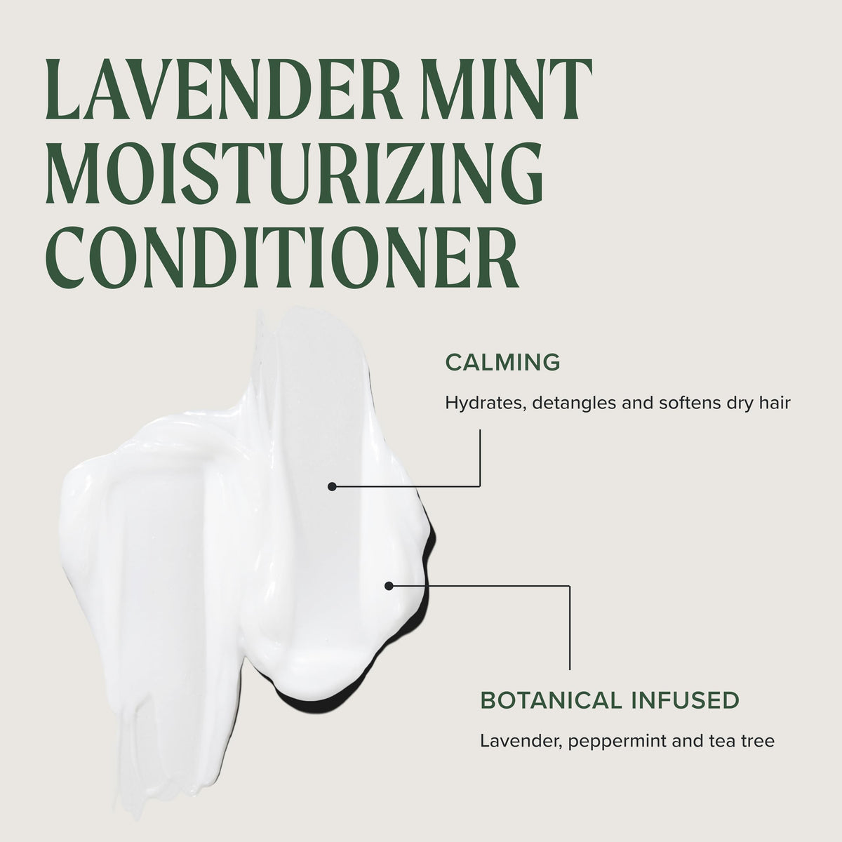 Tea Tree creamy conditioner texture close-up showing rich hydration