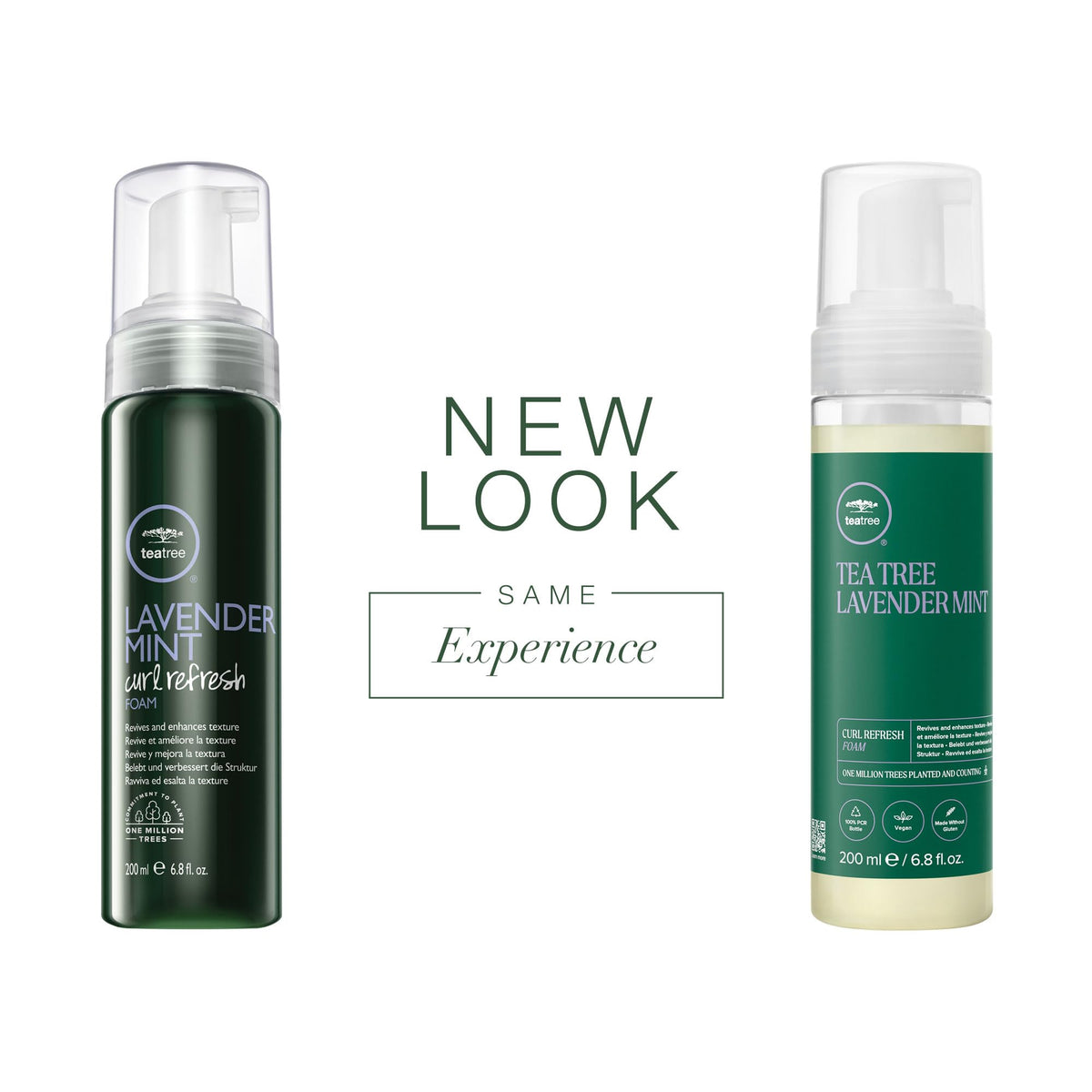 Tea Tree foam texture closeup demonstrating creamy mousse and lightweight spreadability benefit