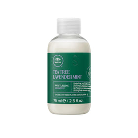 Tea Tree front bottle showing label and 2.5 fl oz size for travel convenience
