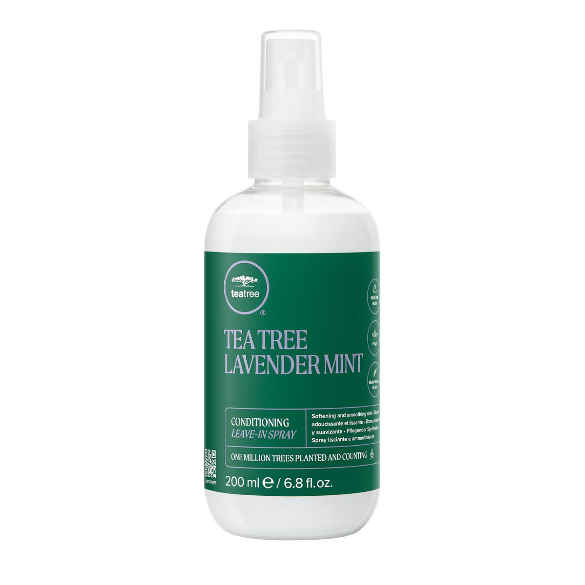 Tea Tree front packaging showing bottle and lavender-mint scent benefits