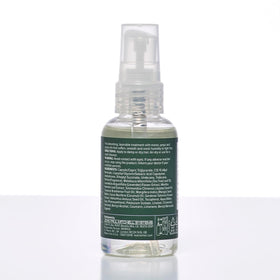 Tea Tree label closeup highlighting ingredients and salon-grade quality