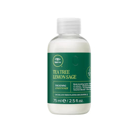 Tea Tree front bottle showing label and size, highlights travel-friendly volume