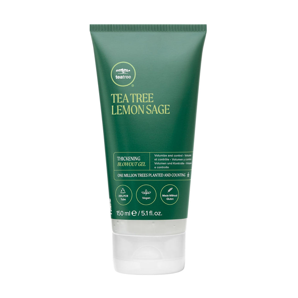 Tea Tree front tube showing product and lemon-sage label for easy identification