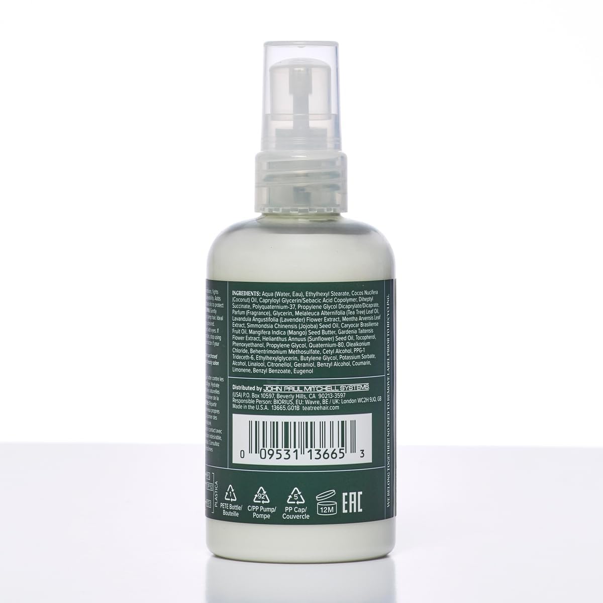 Tea Tree in bathroom spa setting conveying relaxing lavender-mint experience