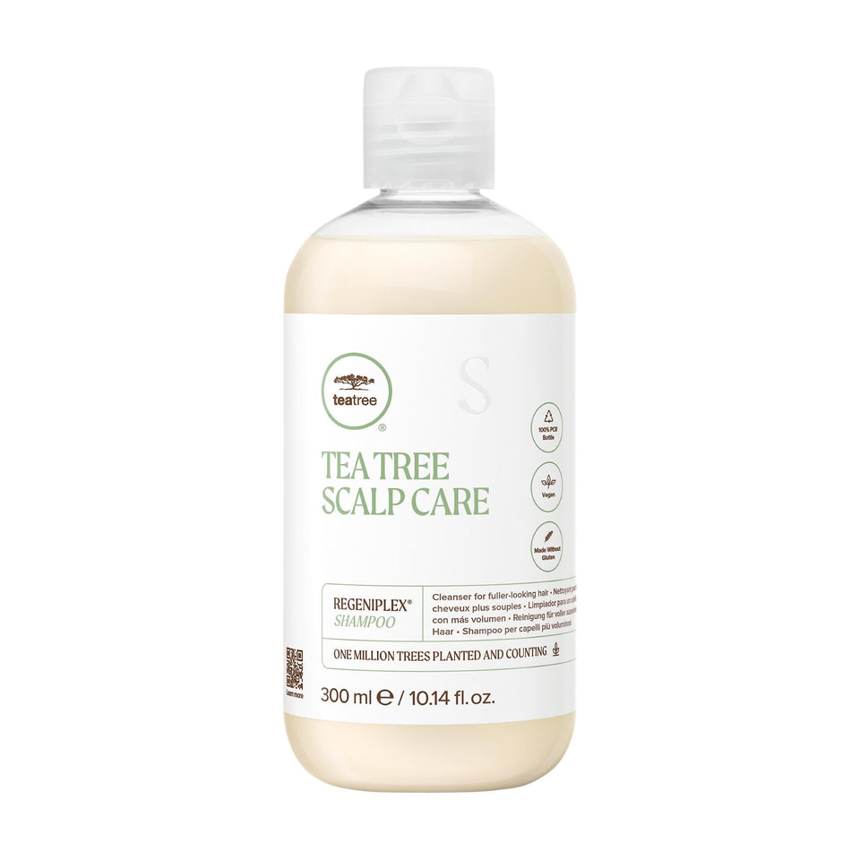 Tea Tree bottle front view showing label and 10.14 fl. oz size for easy identification