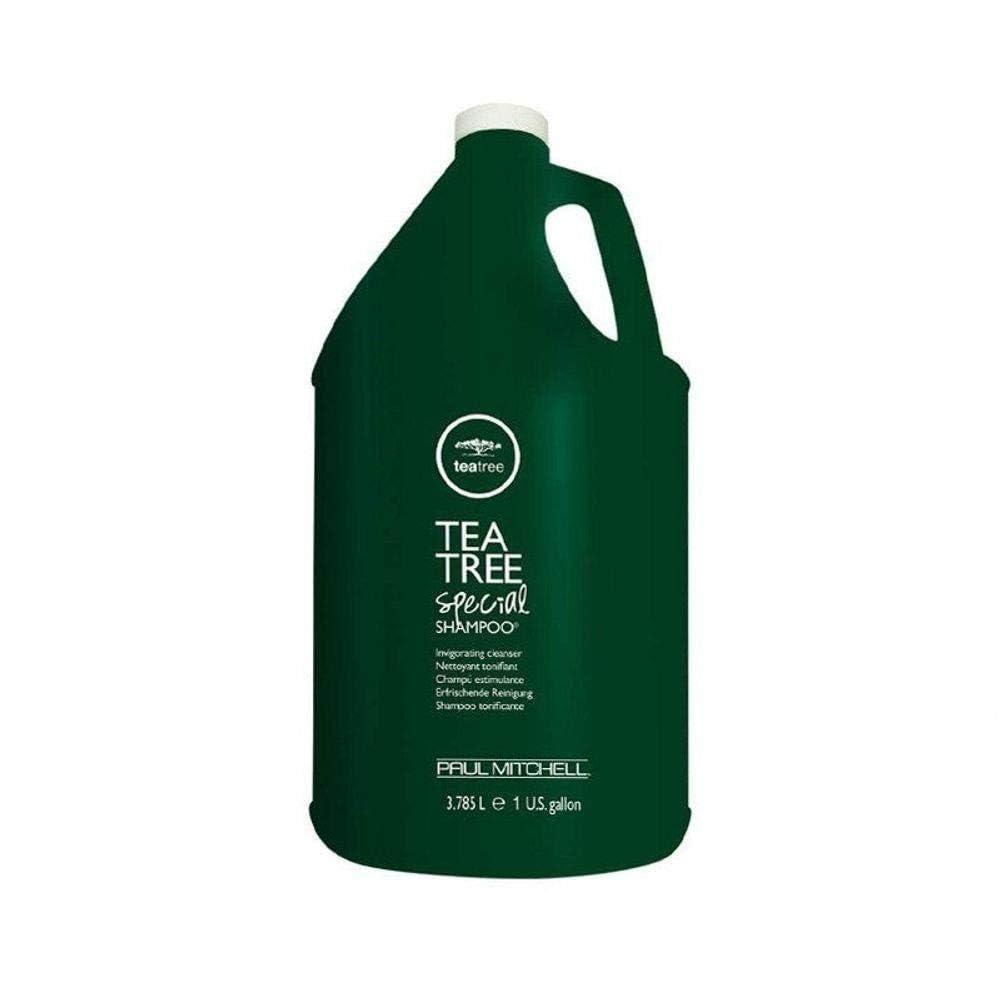 Tea Tree shampoo foam on hand showing texture and invigorating lather