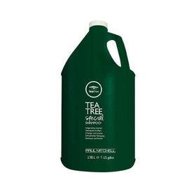 Tea Tree shampoo foam on hand showing texture and invigorating lather