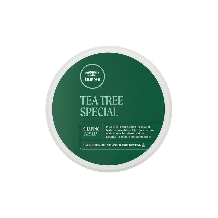 Tea Tree front jar view showing product and matte hold