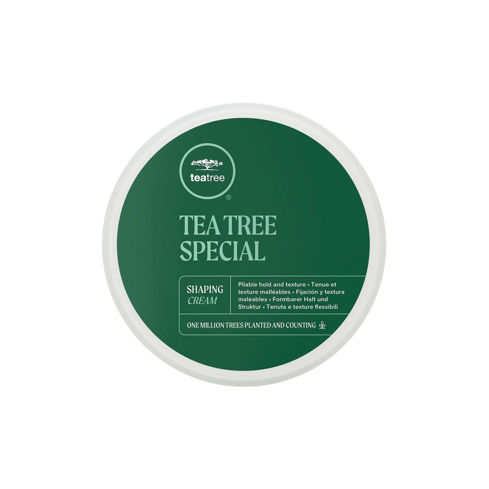 Tea Tree front jar view showing product and matte hold