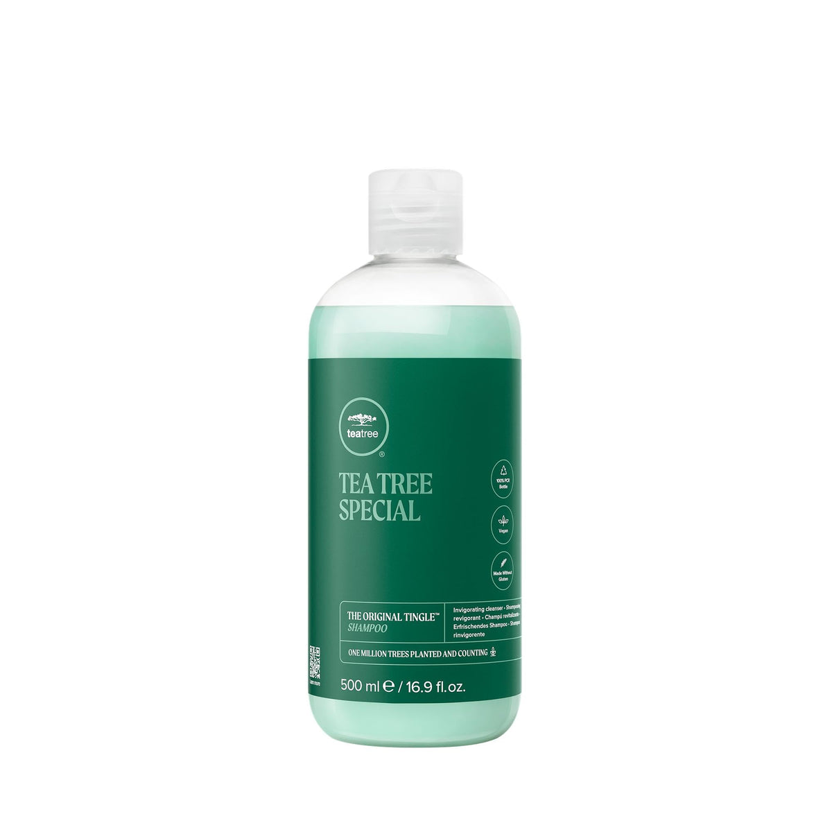 Tea Tree front bottle showing brand and fresh cleansing benefit