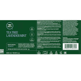 Tea Tree close-up of conditioner texture highlighting moisture-rich formula