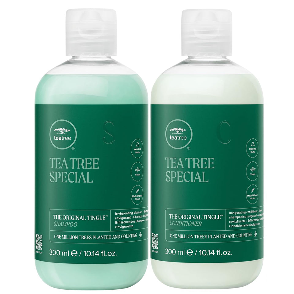 Tea Tree front packaging showing trio and ornament, highlighting gift-ready presentation